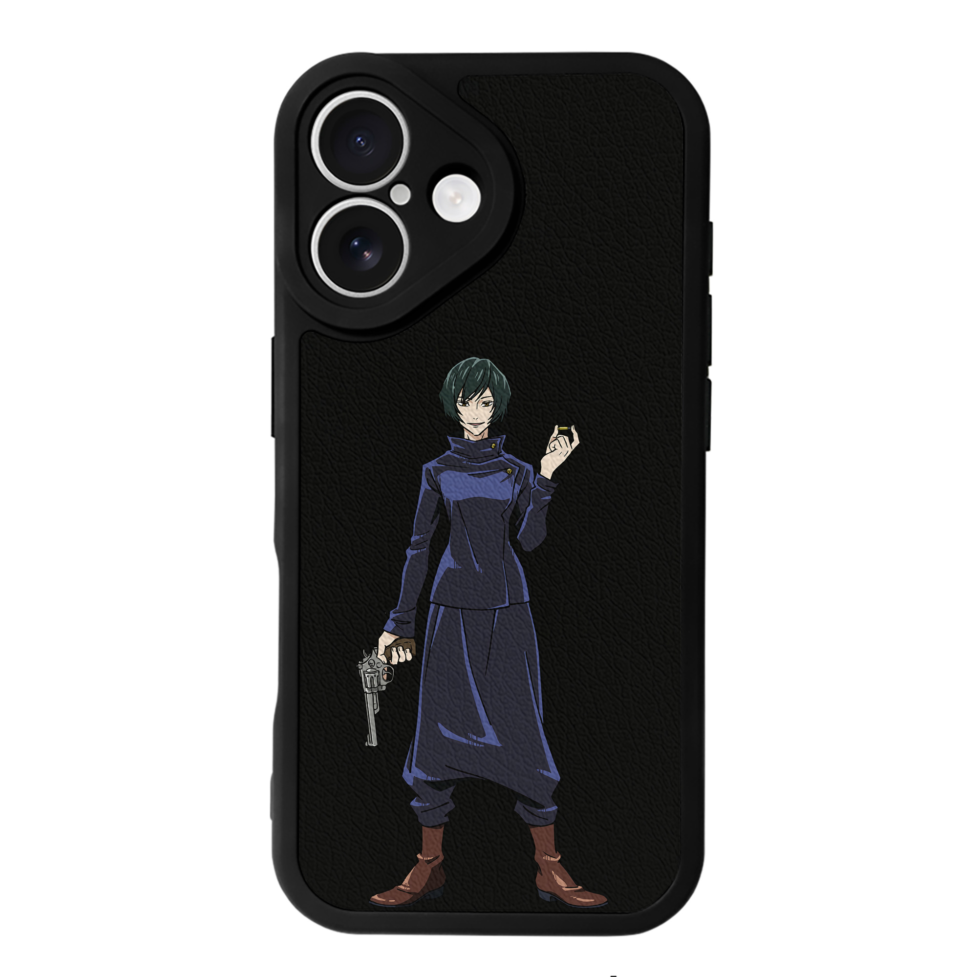 （画像用） 呪術廻戦 Jujutsu Kaisen 【iPhone 16シリーズ対応】シリコンスマホケース（レザー調） 材質：シリコン